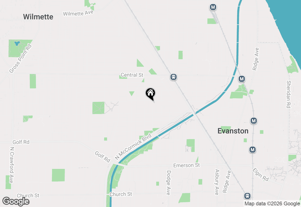 Map of 2336 Grey Avenue, Evanston, IL 60201