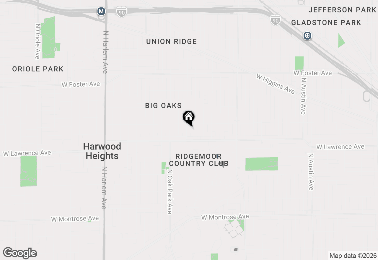 Map of 4841 N Rutherford Avenue, Chicago, IL 60656