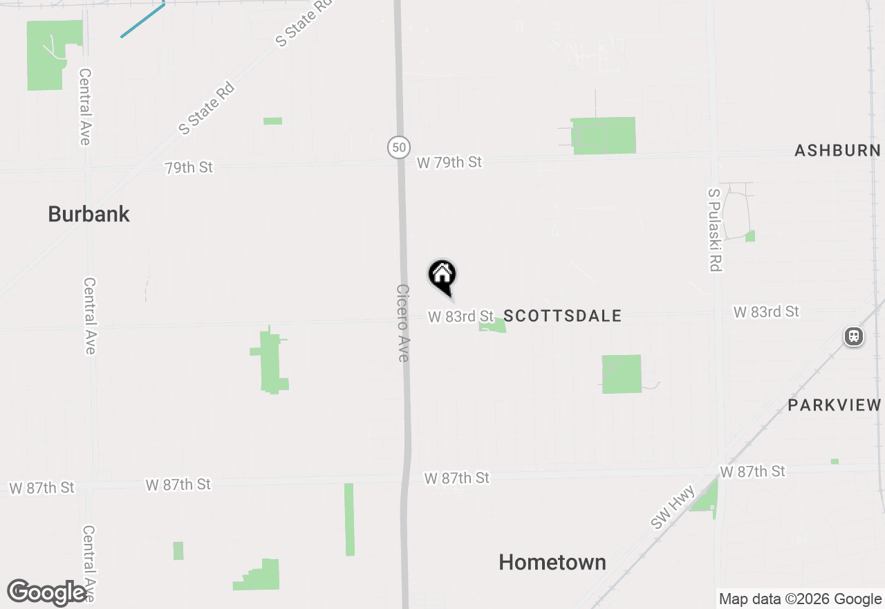 Map of 4707 W 82nd Place, Chicago, IL 60652