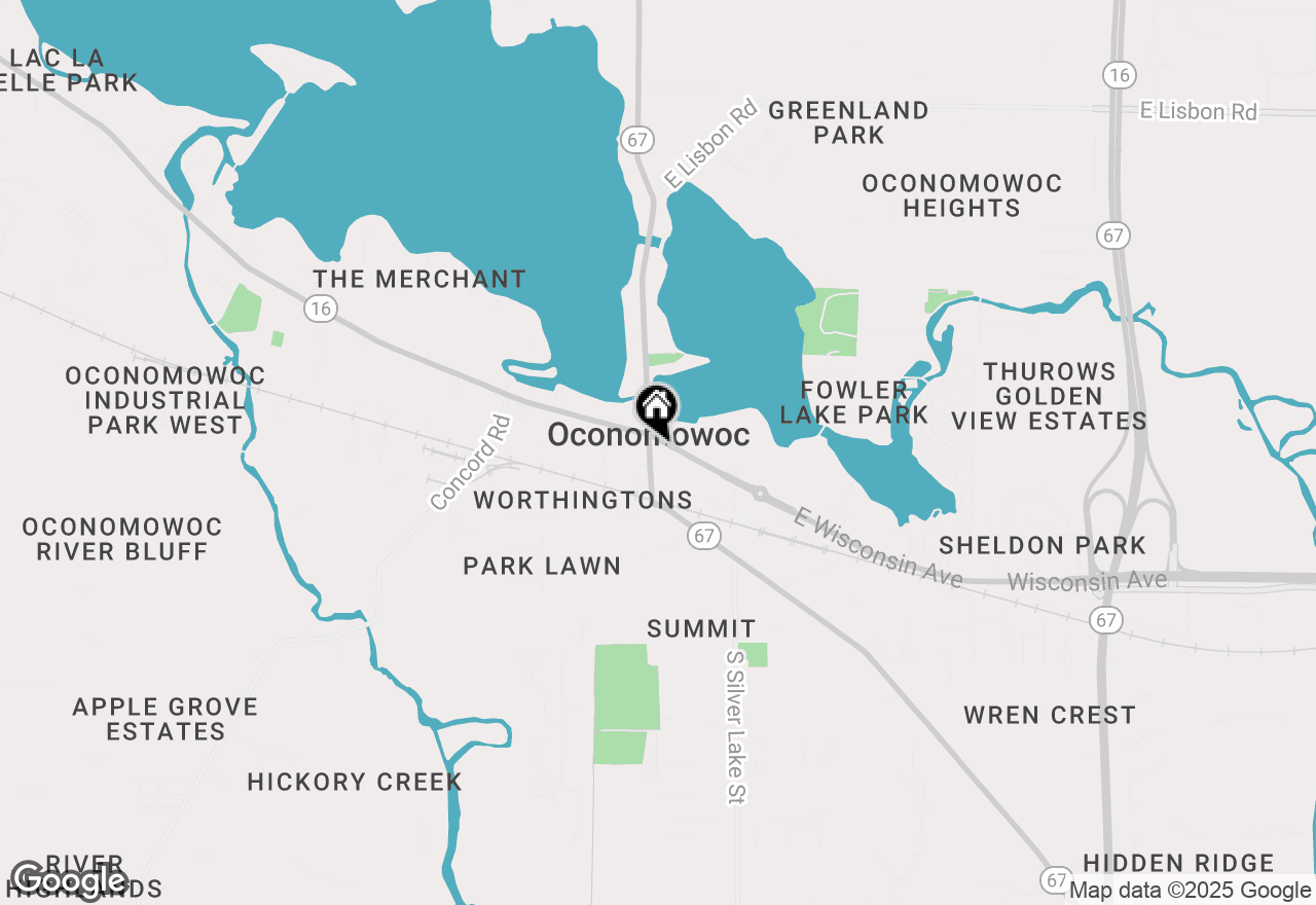 Map of 1268 Violet St, Oconomowoc, WI 53066