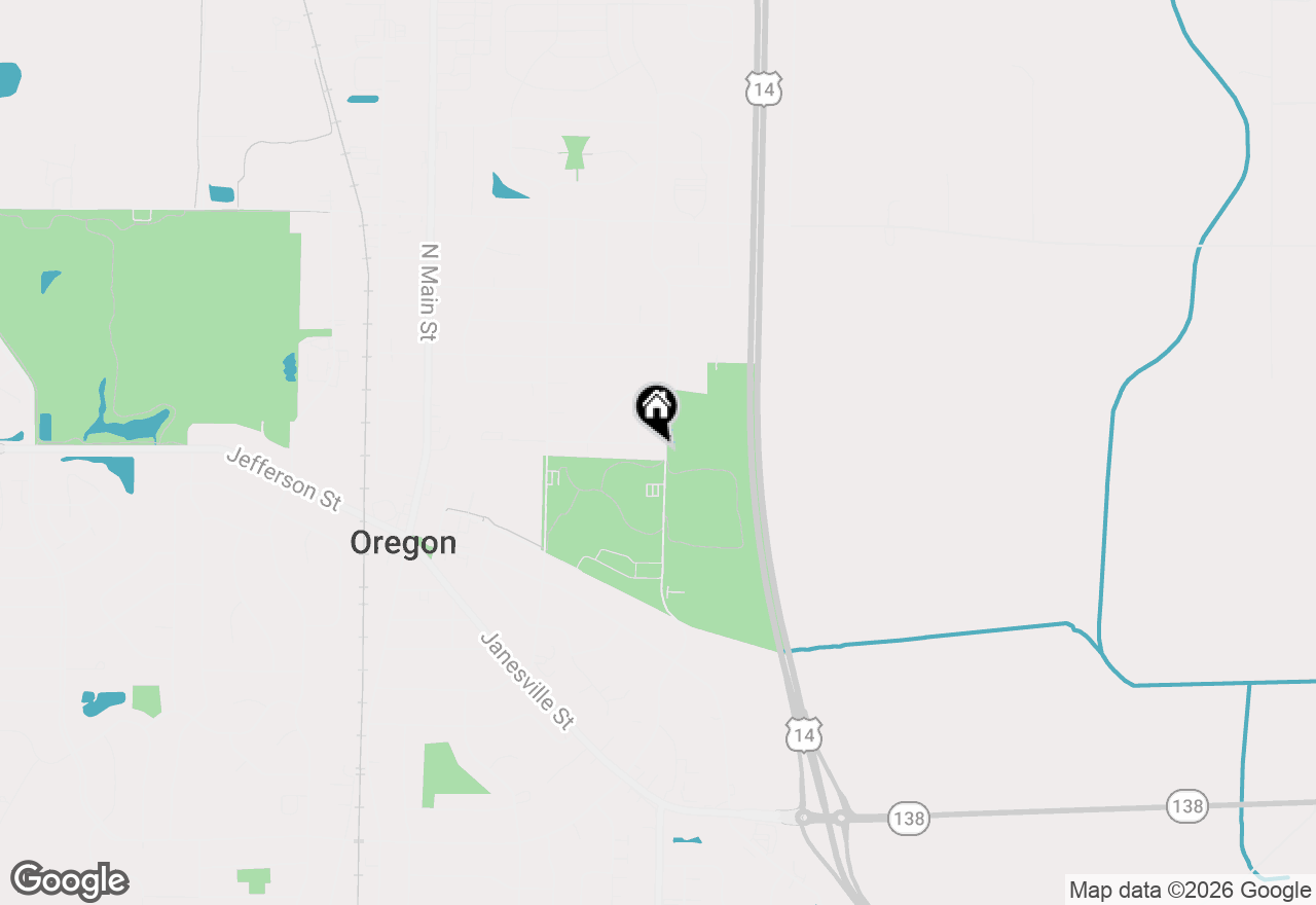Map of 460 Nygaard Street, Oregon, WI 53575