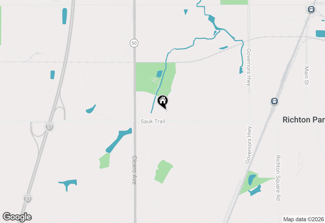 Map of 4603 S Churchill Drive, Richton Park, IL 60471