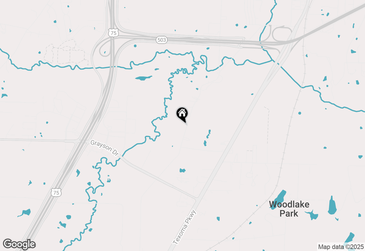 Map of 4858 S Theresa Drive, Denison, TX 75020