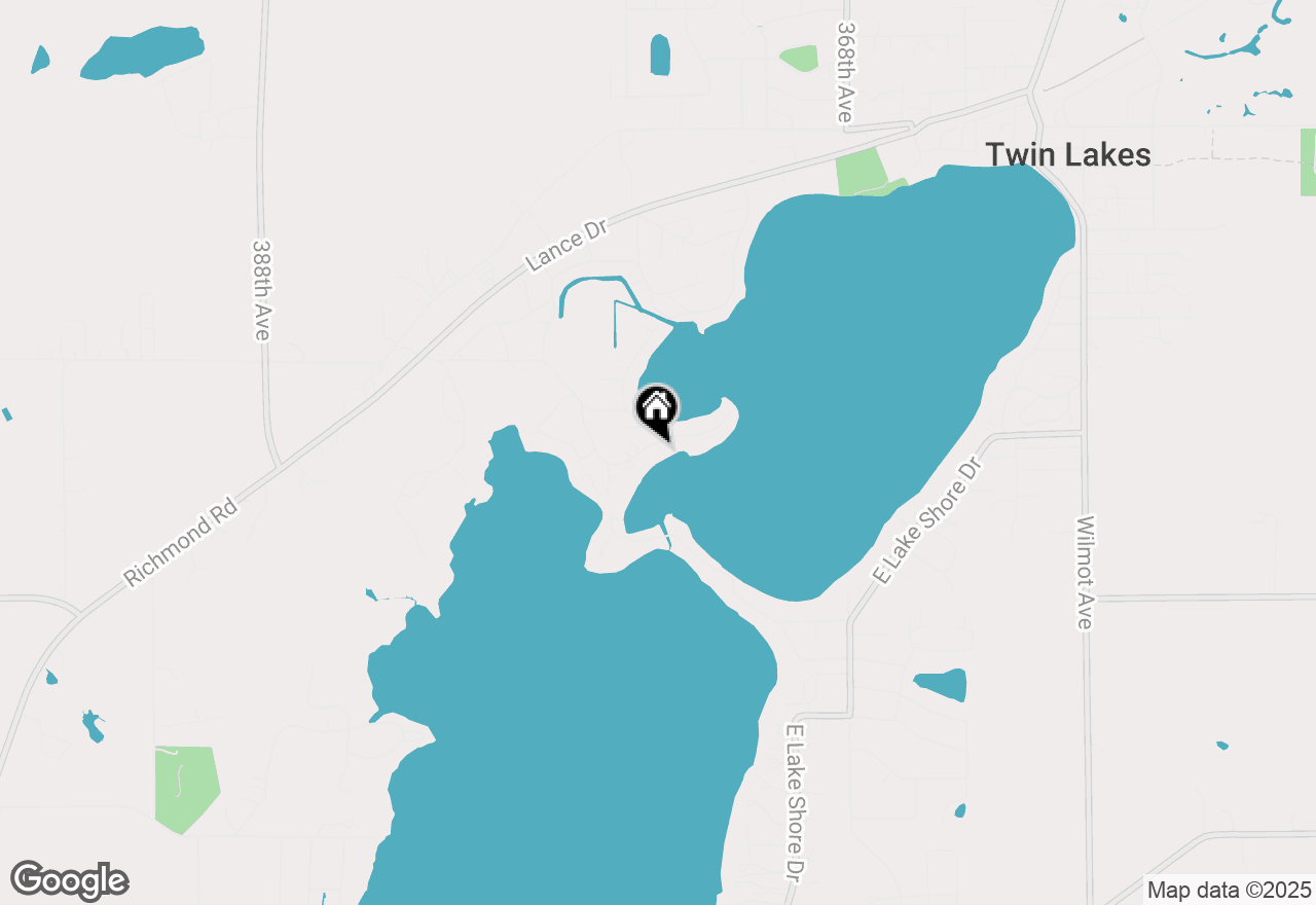 Map of 416 Waldeck Dr, Twin Lakes, WI 53181