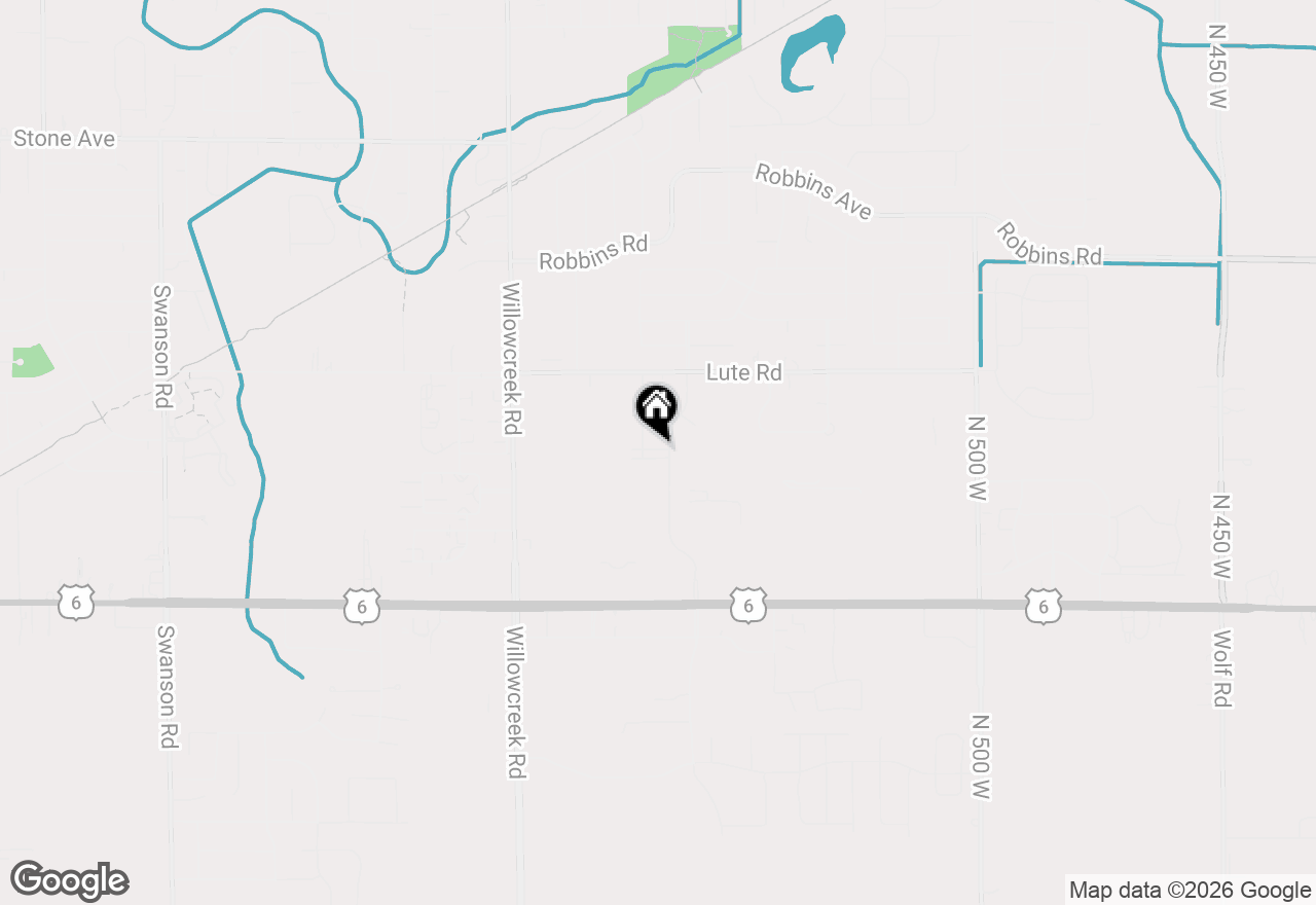 Map of 6165 Rushing Avenue, Portage, IN 46368