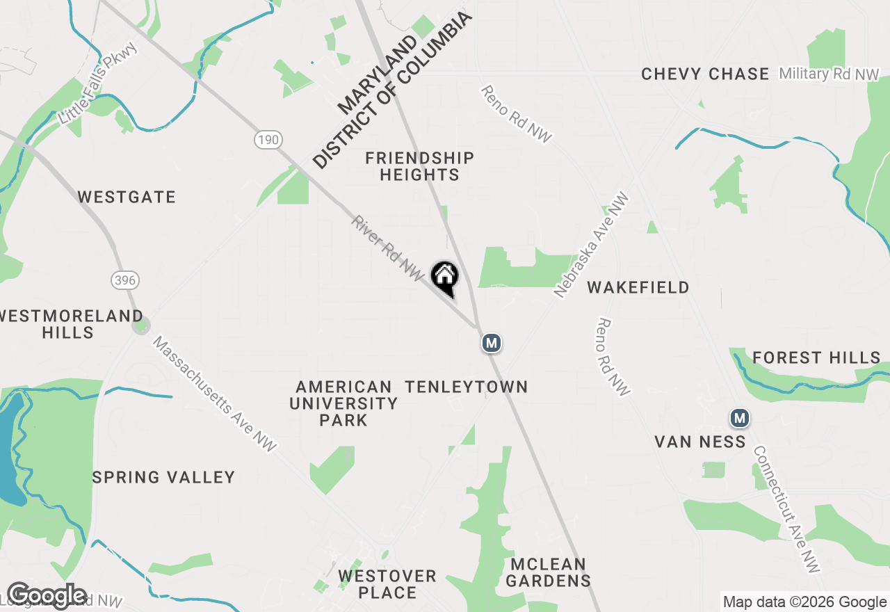 Map of 4200 River Road Nw, Washington, DC 20016