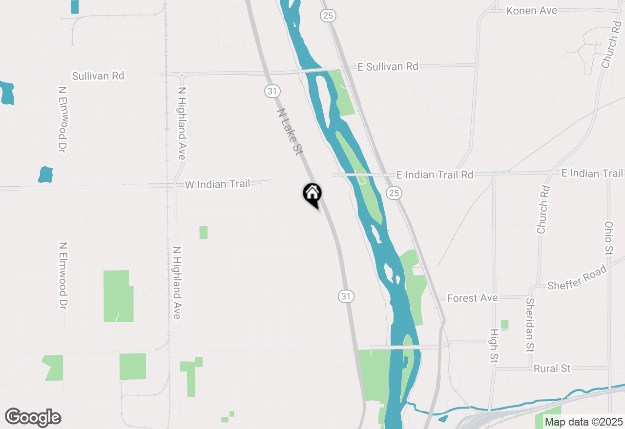 Map of 306 Lakelawn Boulevard, Aurora, IL 60506