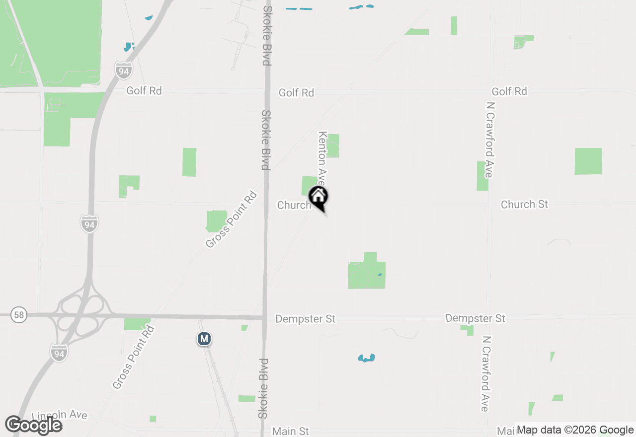 Map of 9130 Kenton Avenue, Skokie, IL 60076