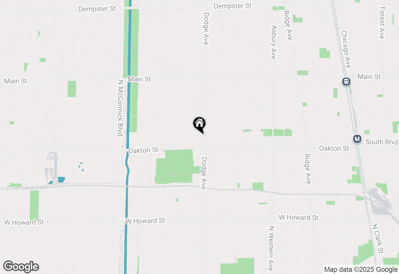 Map of 1911 Warren, Evanston, IL 60202