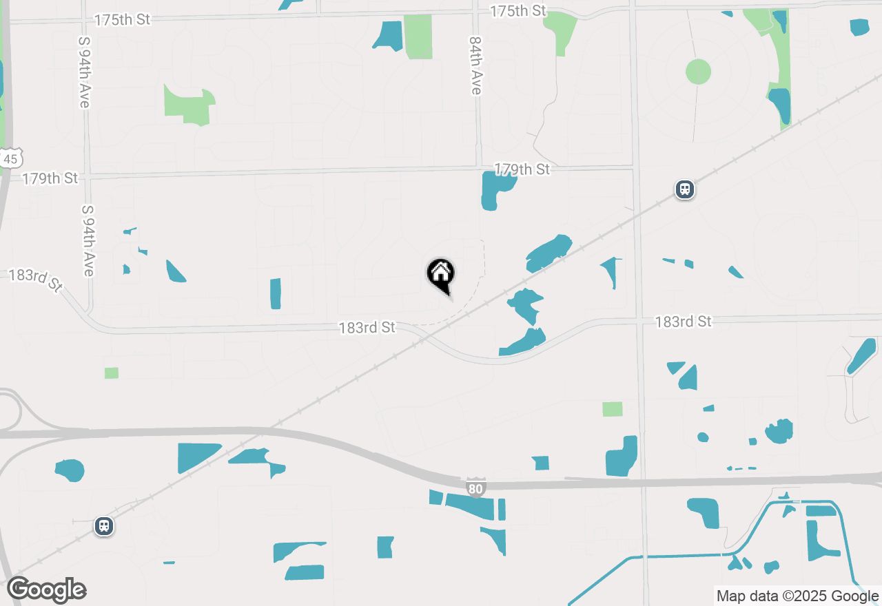 Map of 18283 Kirby Drive, Tinley Park, IL 60487