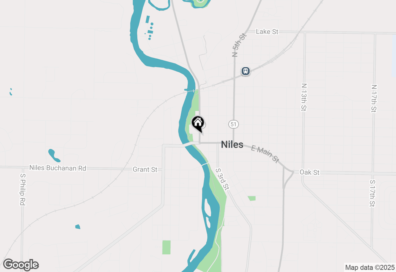 Map of 218 N Front St, Niles, MI 49120