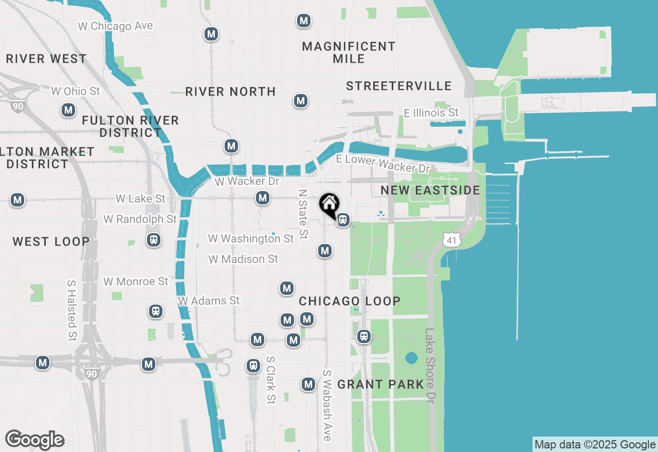 Map of 130 N Garland Court #3205, Chicago, IL 60602