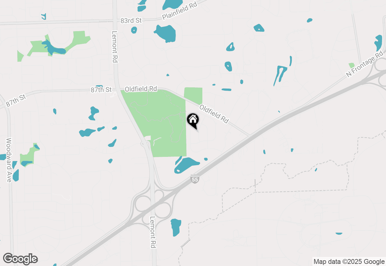 Map of 8937 Tara Hill Road, Darien, IL 60561