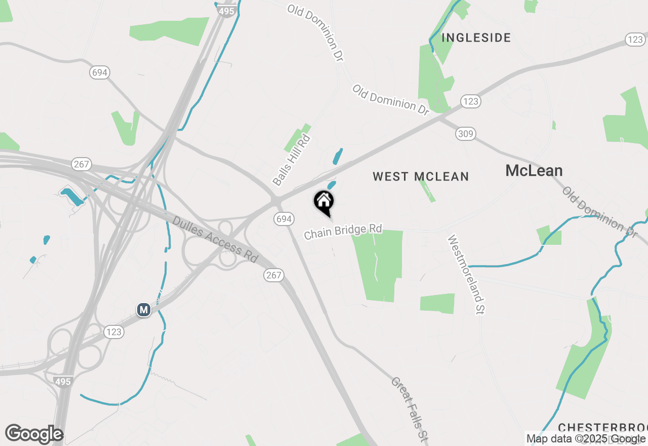 Map of 1488 Evans Farm Drive, Mclean, VA 22101