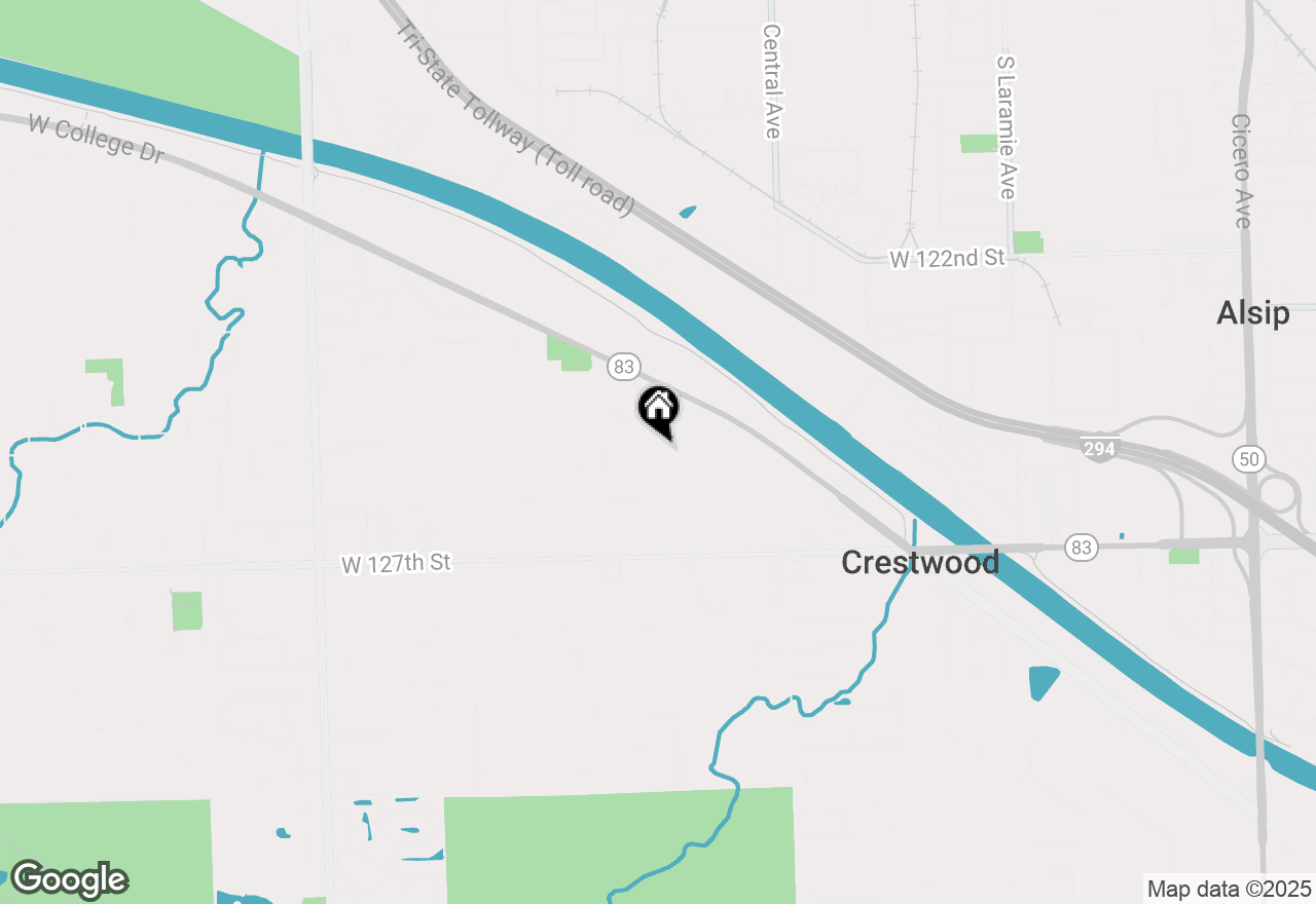 Map of 12516 S Menard Avenue, Alsip, IL 60803