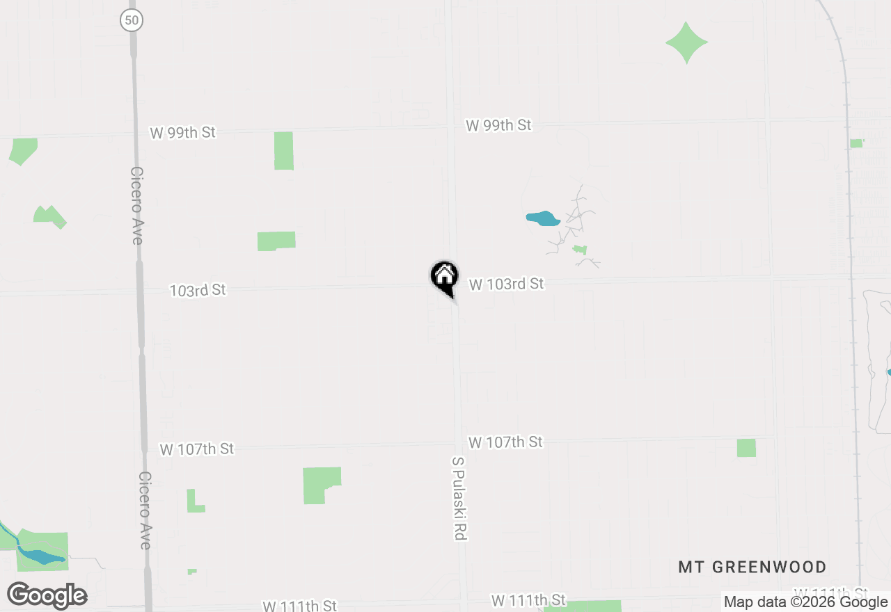 Map of 10336 S Pulaski Road #202, Oak Lawn, IL 60453