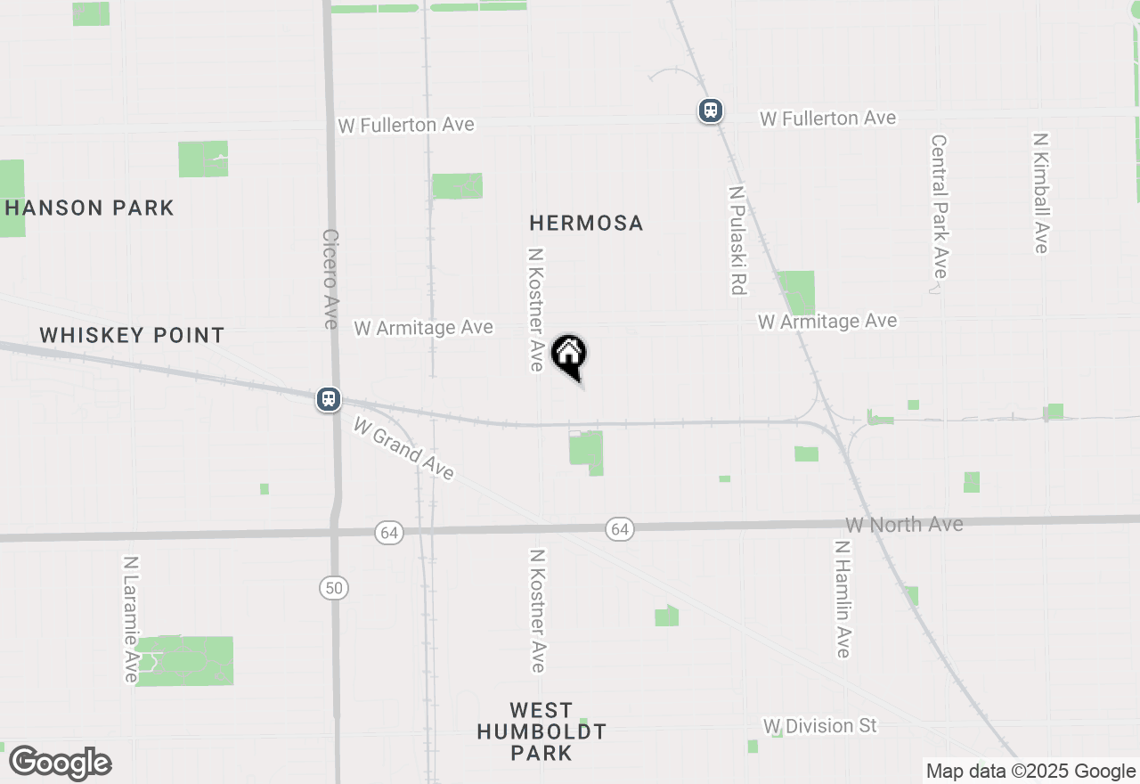 Map of 1839 N Lowell Avenue, Chicago, IL 60639