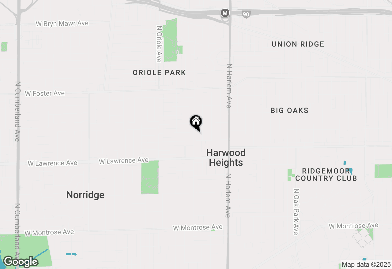 Map of 4919 N Oketo Avenue, Harwood Heights, IL 60706