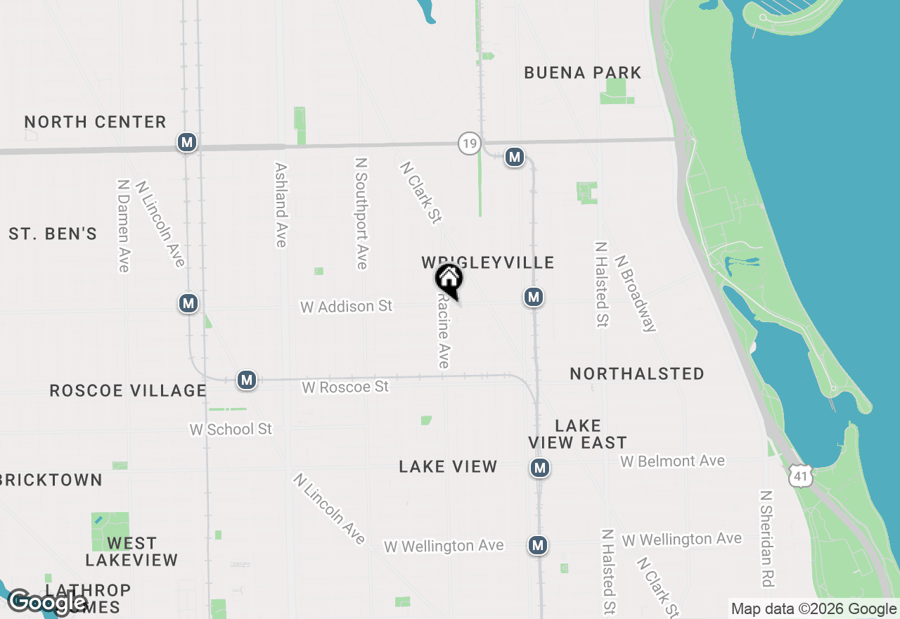 Map of 1145 W Addison Street #3, Chicago, IL 60613