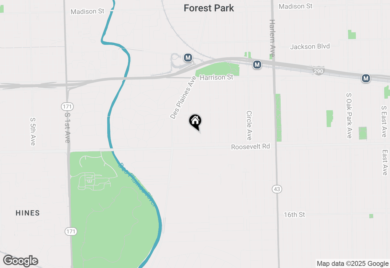 Map of 1124 Dunlop Avenue #2C, Forest Park, IL 60130