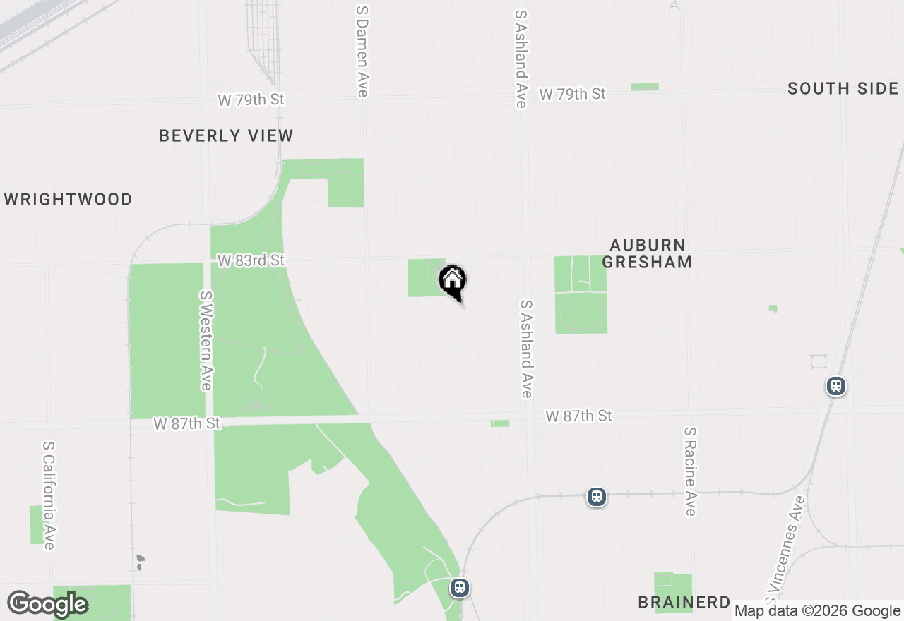 Map of 8419 S Wood Street, Chicago, IL 60620