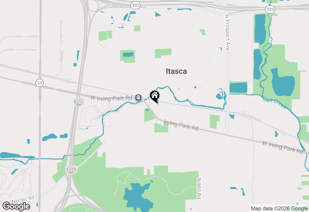 Map of 122 Schiller Place, Itasca, IL 60143