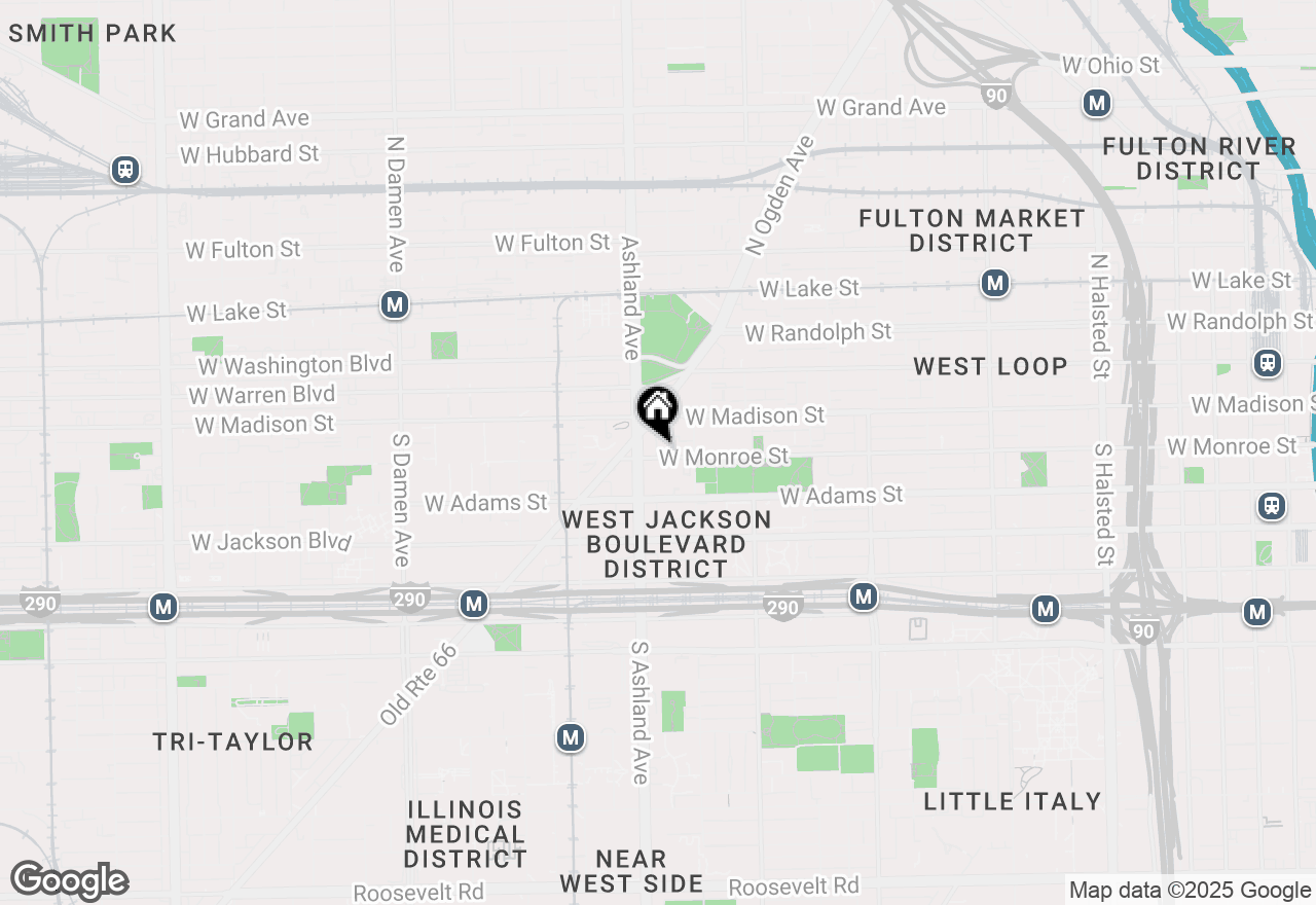Map of 1538 W Monroe Street #2, Chicago, IL 60607