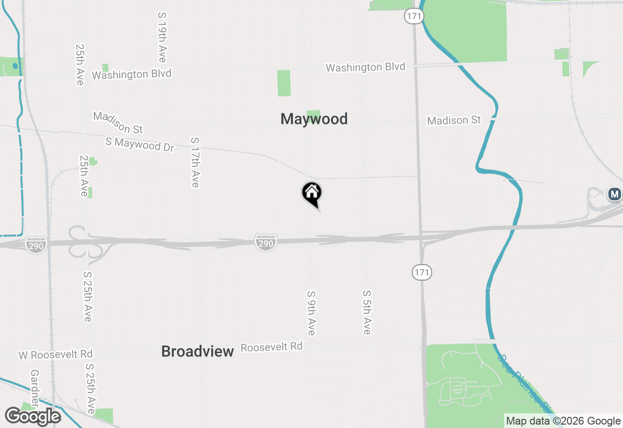 Map of 1609 S 9th Avenue, Maywood, IL 60153