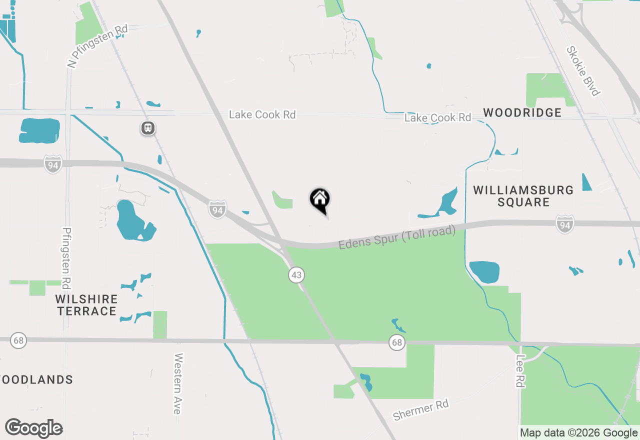 Map of 1851 Oakwood Road, Northbrook, IL 60062