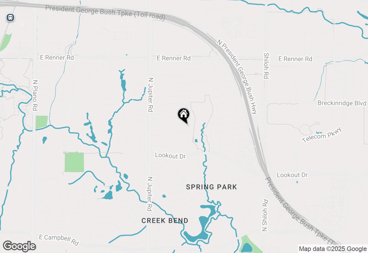 Map of 2407 Silver Holly Lane, Richardson, TX 75082