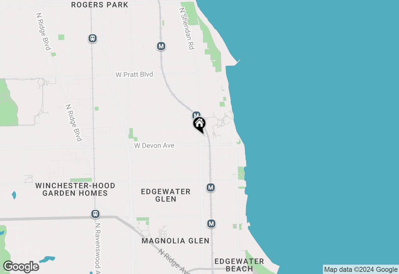 Map of 6460 N Sheridan Road, Chicago, IL 60626