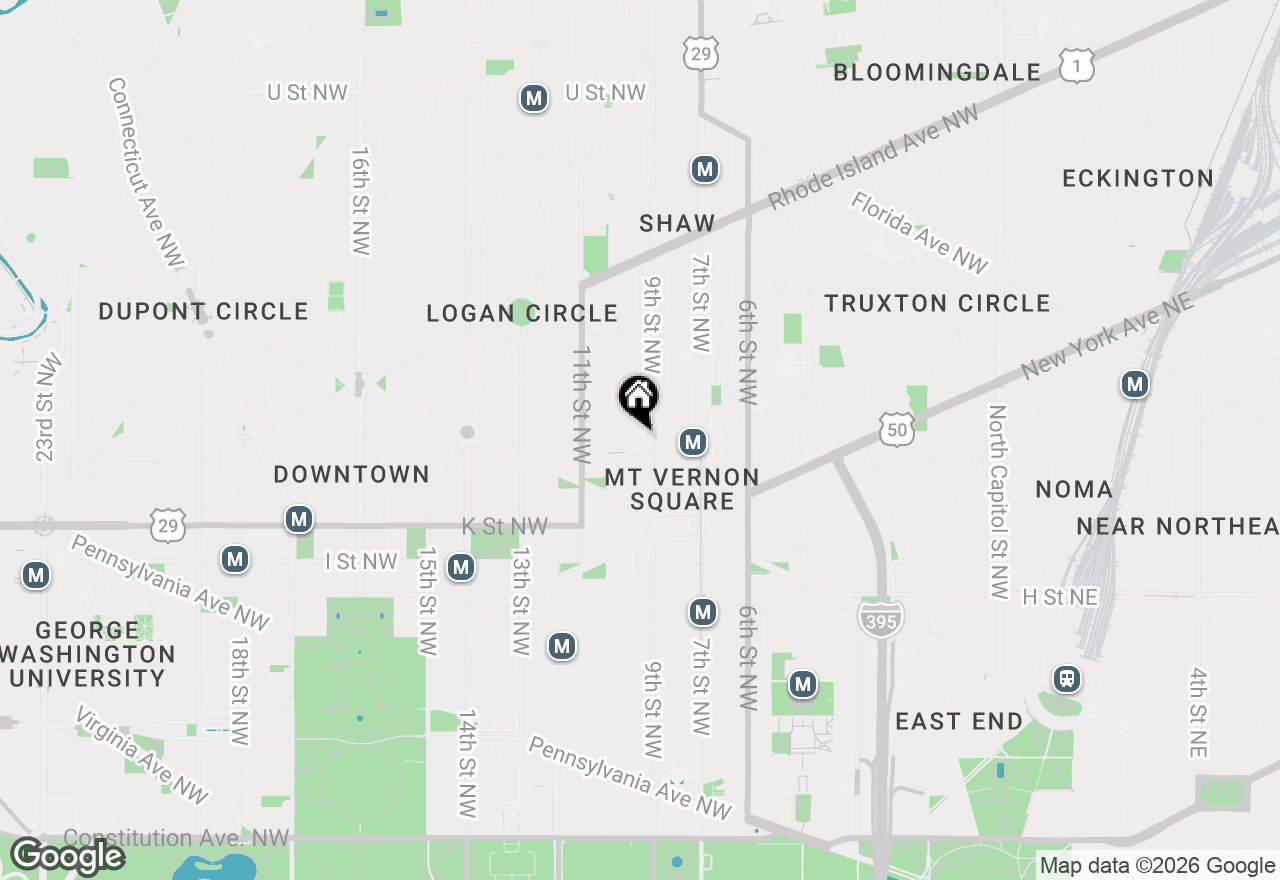 Map of 910 M Street Nw #804, Washington, DC 20001