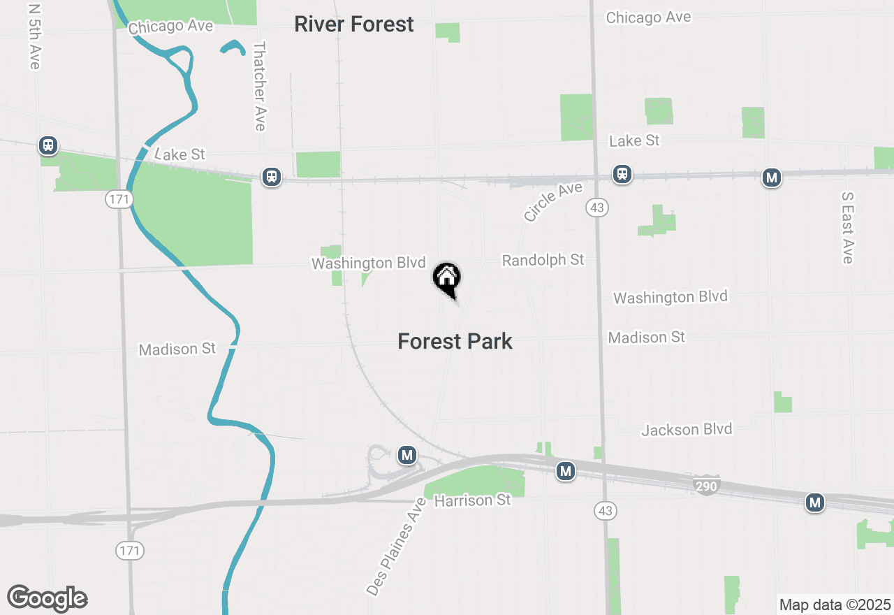 Map of 310 Lathrop Avenue #202-204, Forest Park, IL 60130