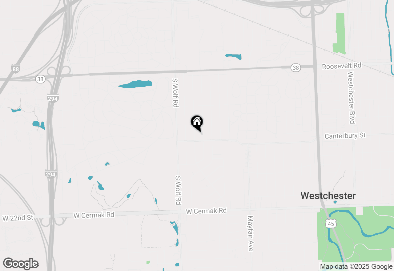 Map of 1541 Boeger Avenue, Westchester, IL 60154