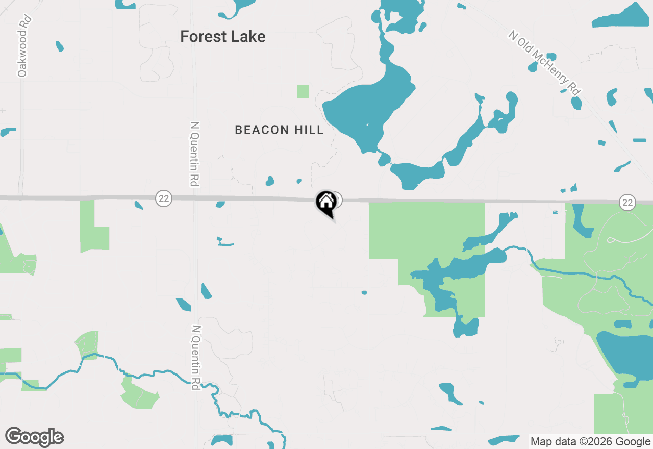 Map of 22929 N Woodcrest Lane, Kildeer, IL 60047