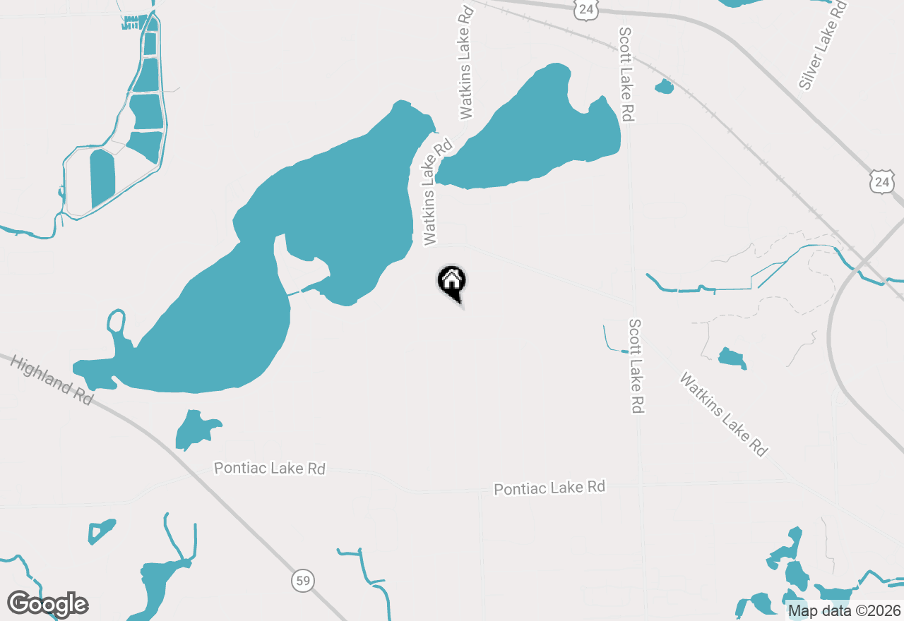 Map of 3544 Fort Drive, Waterford, MI 48328