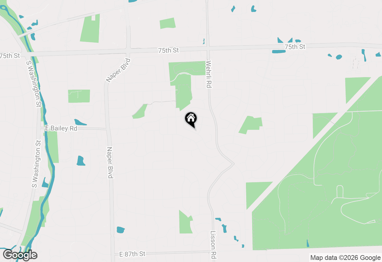 Map of 1340 Auburn Avenue, Naperville, IL 60565