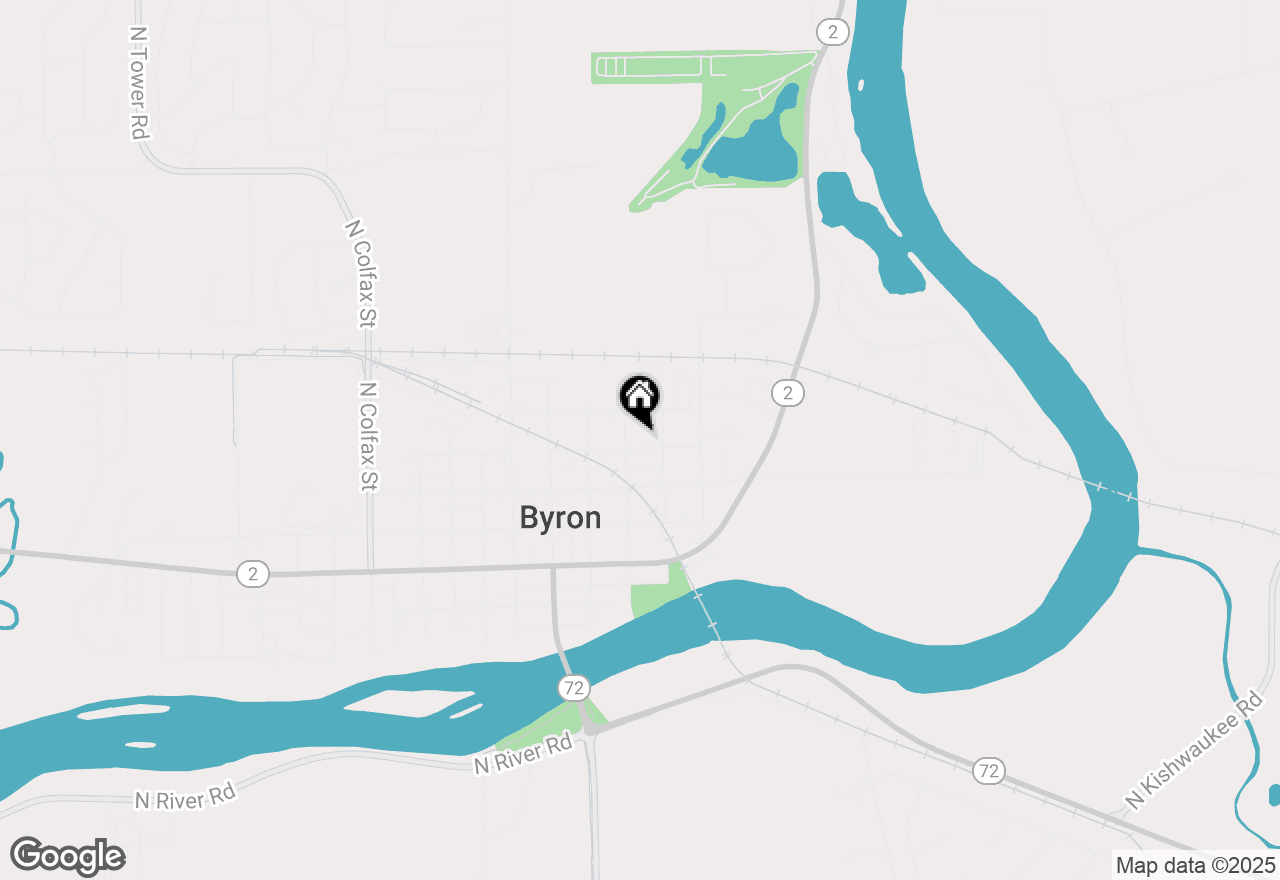 Map of 315 E 4th Street, Byron, IL 61010