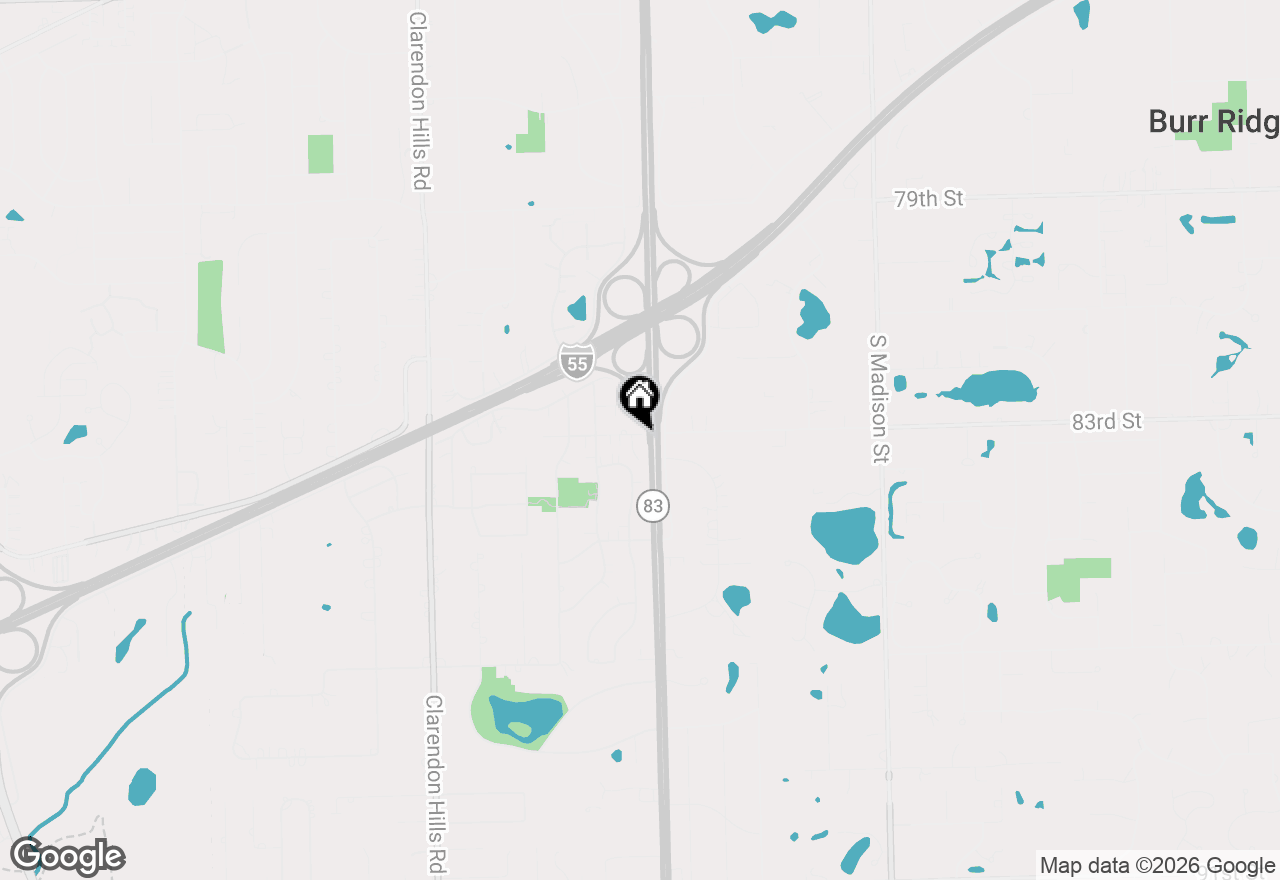 Map of 100 83rd Street, Hinsdale, IL 60527