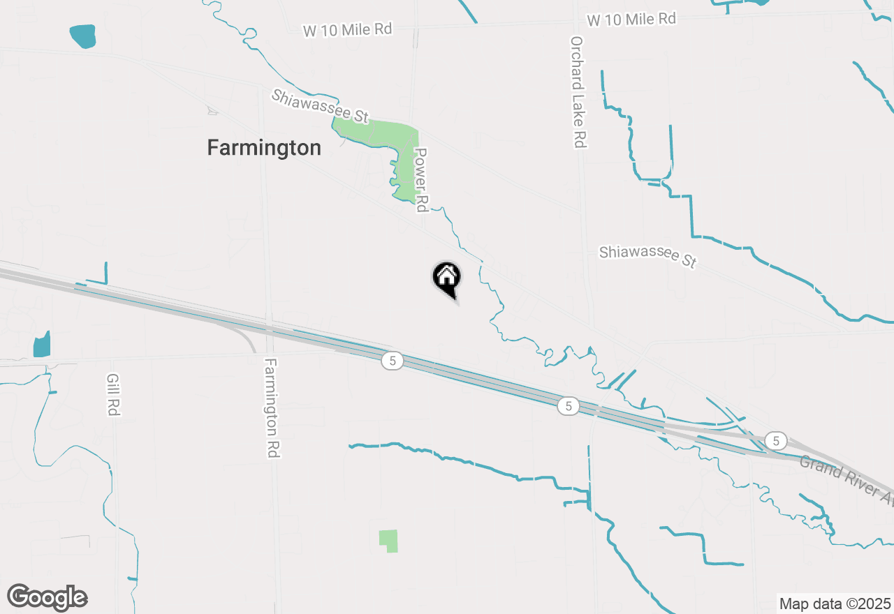 Map of 22627 Brookdale Street, Farmington, MI 48336