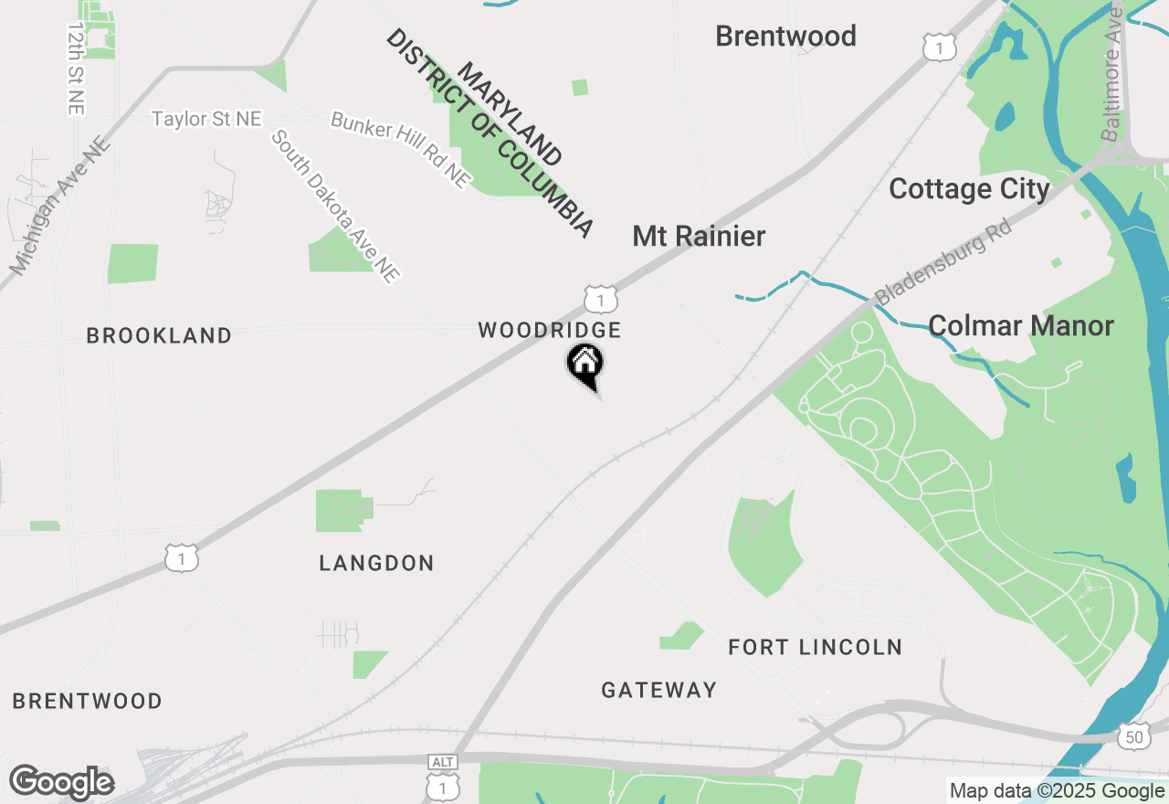 Map of 3121 Central Avenue Ne, Washington, DC 20018