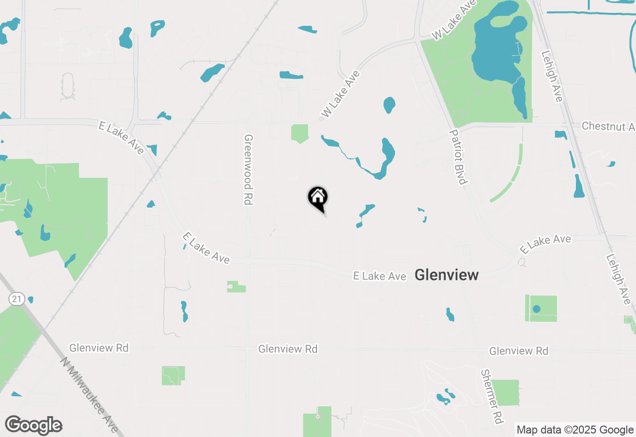 Map of 1437 Kittyhawk Lane, Glenview, IL 60026