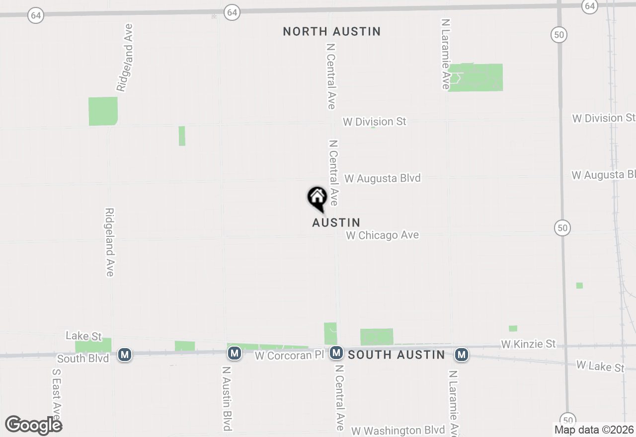 Map of 836 N Parkside Avenue #2, Chicago, IL 60651