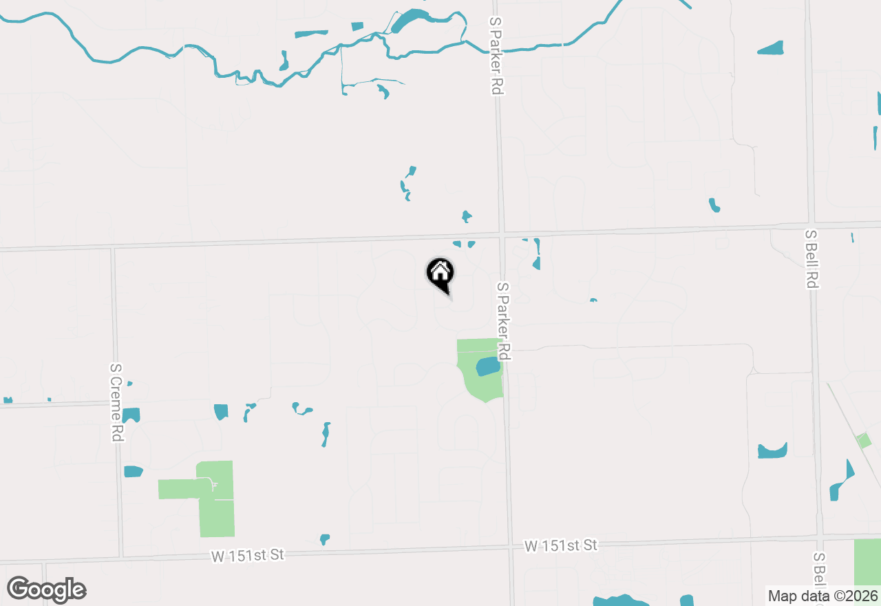 Map of 13754 W Birchwood Drive, Homer Glen, IL 60491