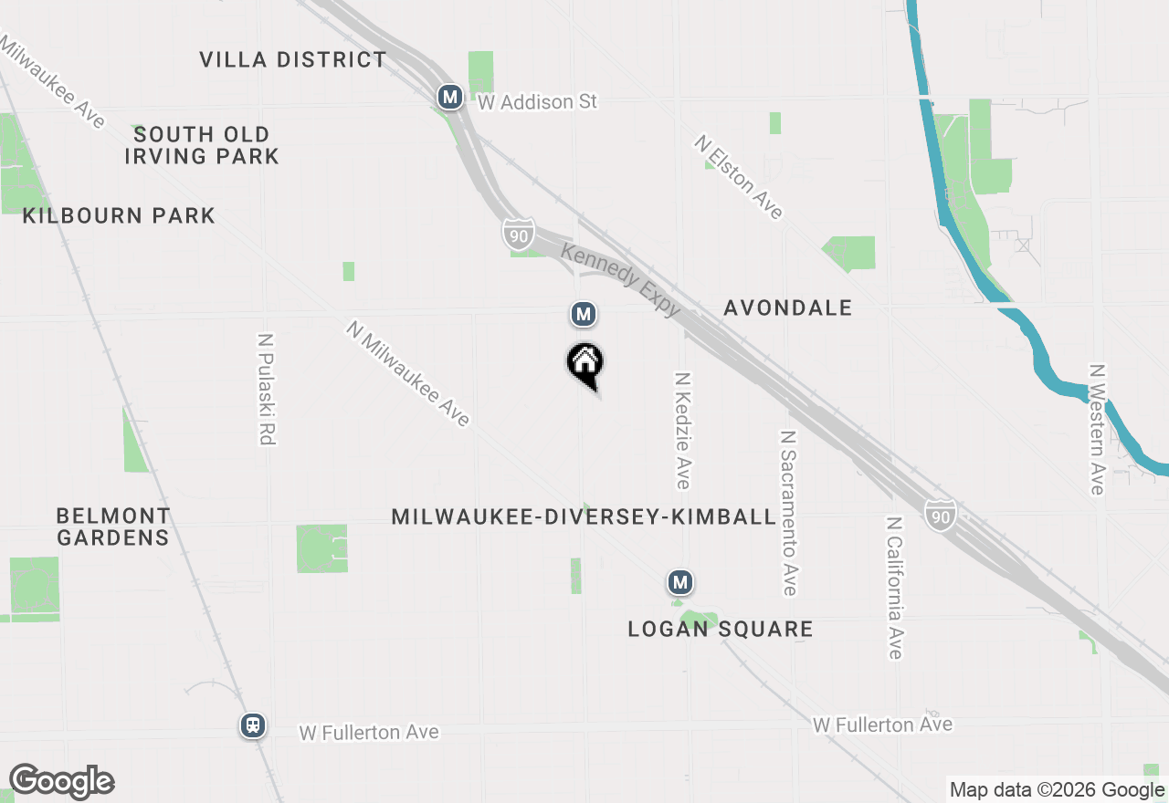 Map of 3011 N Kimball Avenue, Chicago, IL 60618
