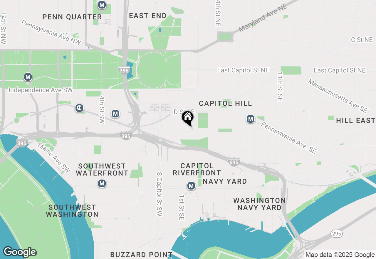 Map of 117 E Street Se #103, Washington, DC 20003