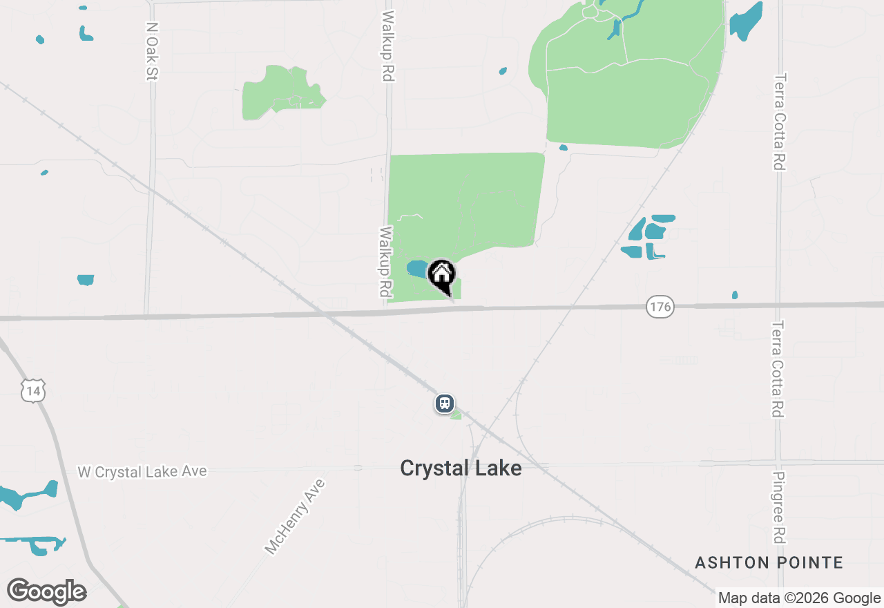 Map of 58 E Terra Cotta Avenue, Crystal Lake, IL 60014