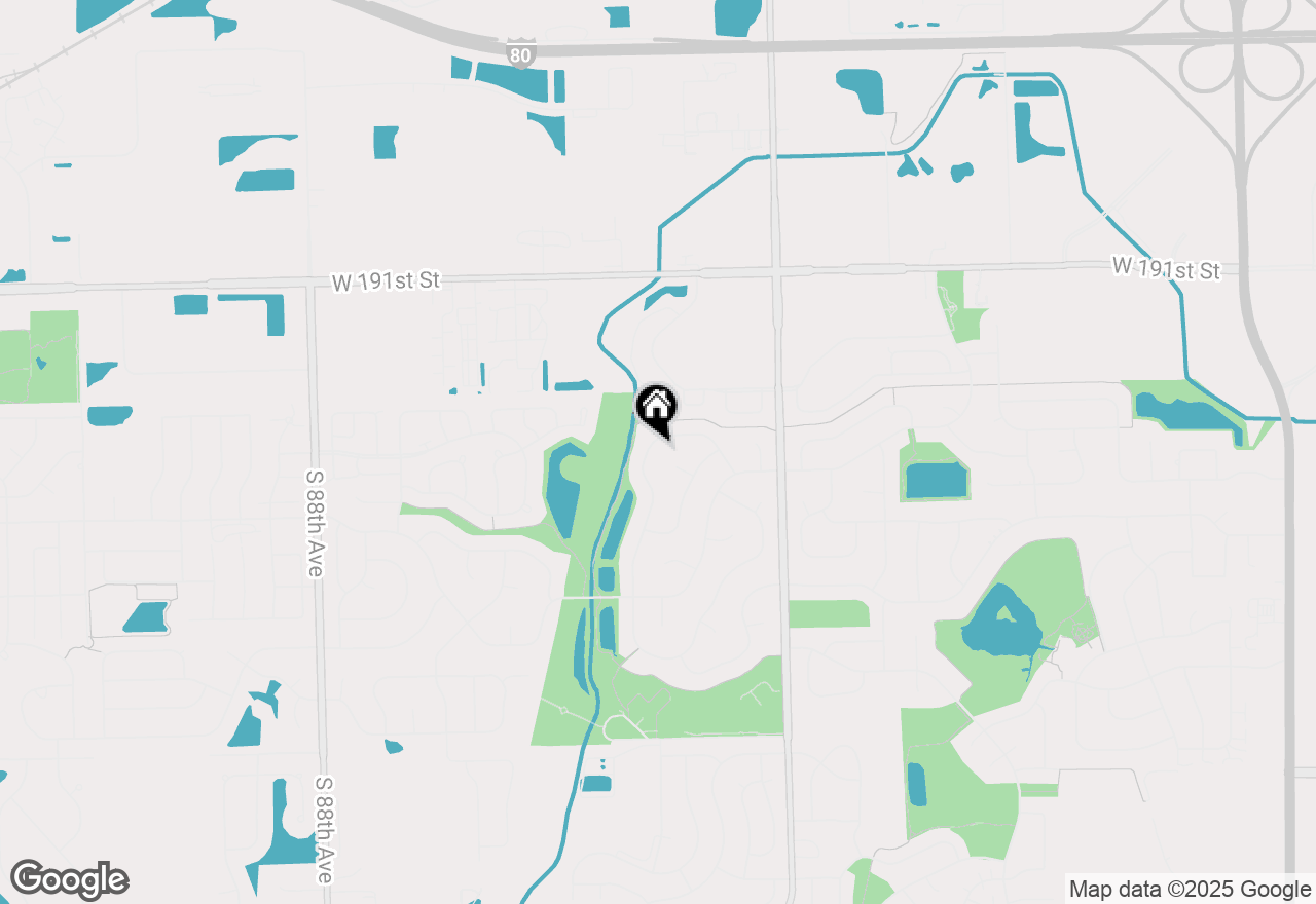 Map of 19401 Edgebrook Lane, Tinley Park, IL 60487