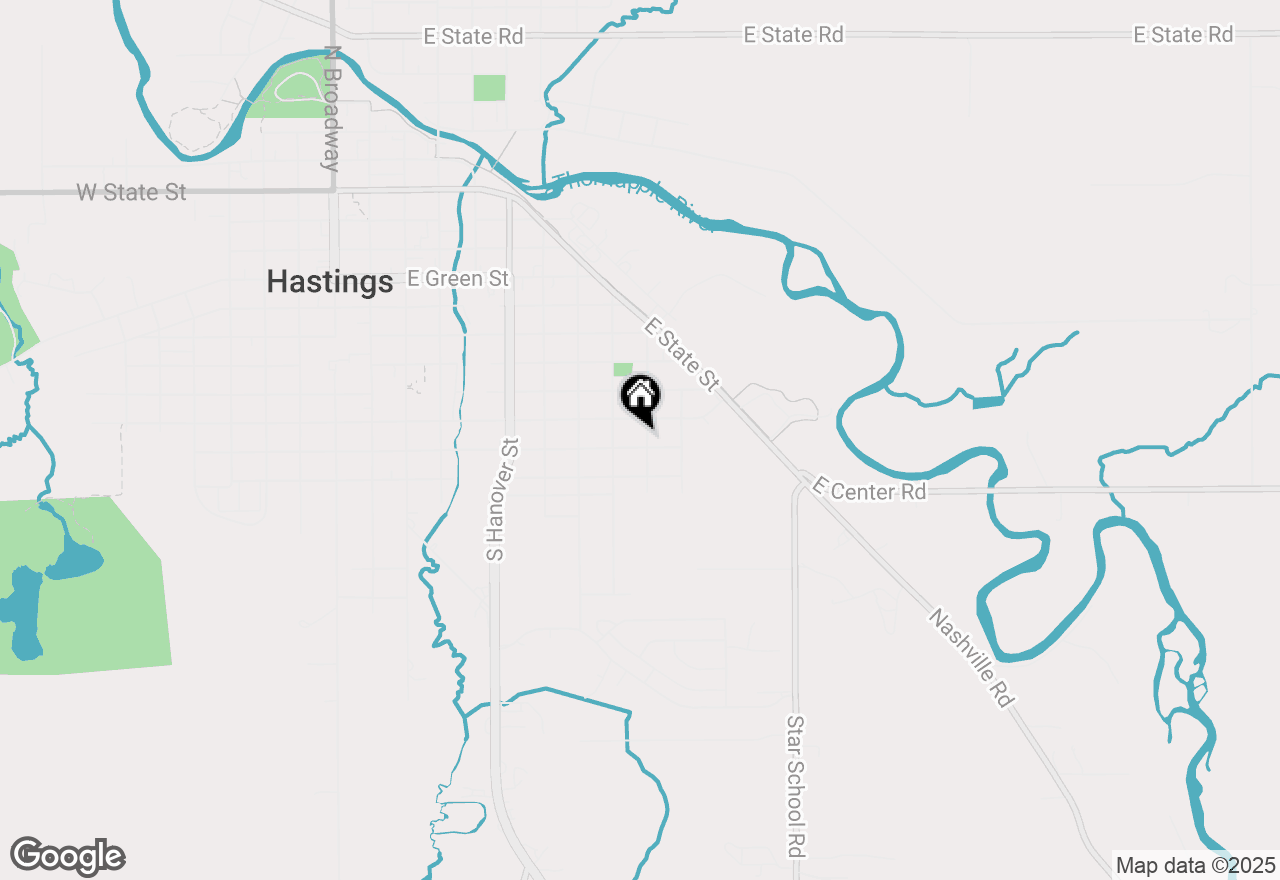Map of 735 E Marshall Street, Hastings, MI 49058
