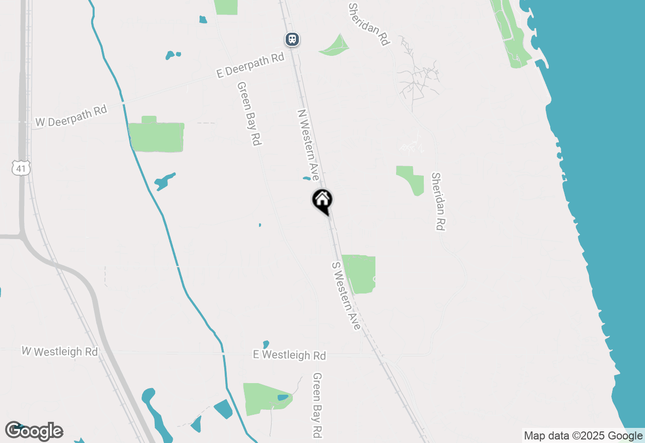 Map of 60 N Western Avenue, Lake Forest, IL 60045